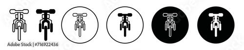 tricycle simple icon collection set on white background color