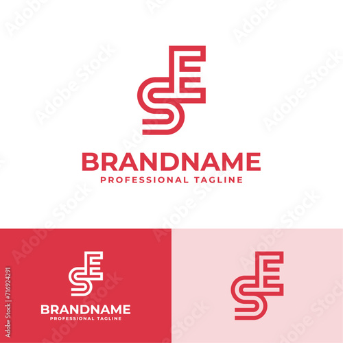 Modern Initials SE Logo, suitable for business with SE or ES initials