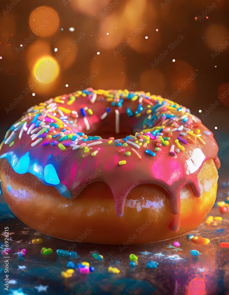 donut with sprinkles donut with sprinkles