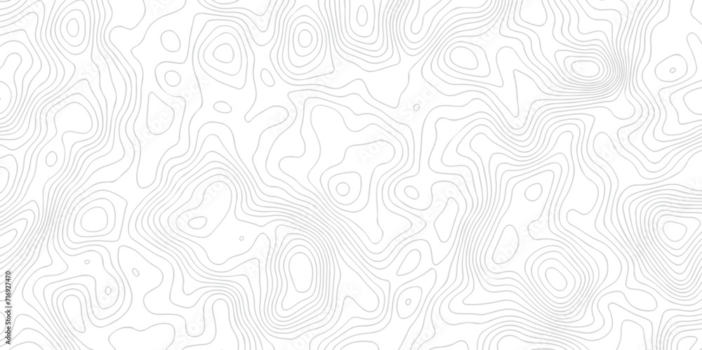 Abstract pattern with lines. Abstract sea map geographic contour map and topographic contours map background. Abstract white pattern topography vector background. Topographic line map background.