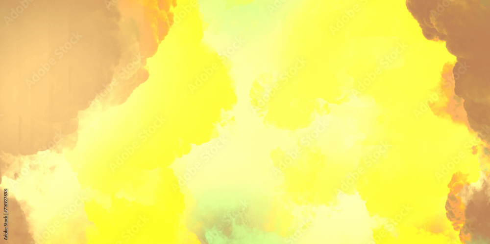 Abstract yellow watercolor background texture.  Watercolor, ink vector background collection with white, brown, yellow beige for cover.