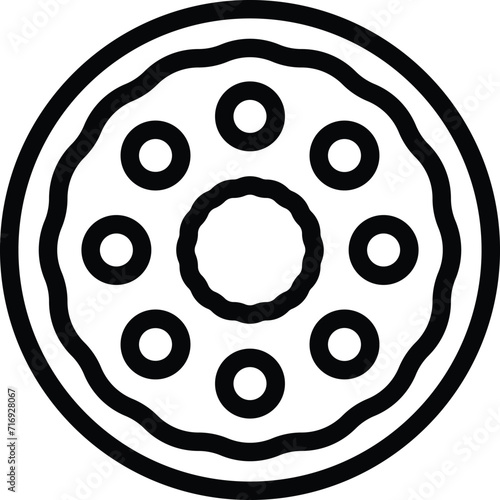 Decorate cook nozzle icon outline vector. Confection tip. Frosting tool