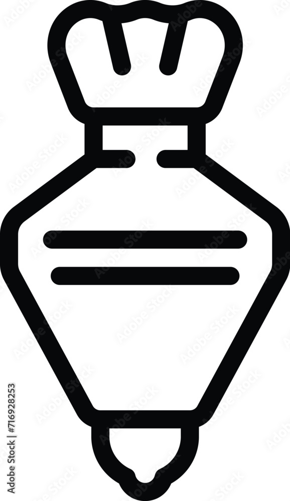 Cream pack icon outline vector. Paper cream cook. Custard pastry Cream pack icon outline vector. Paper cream cook. Custard pastry
