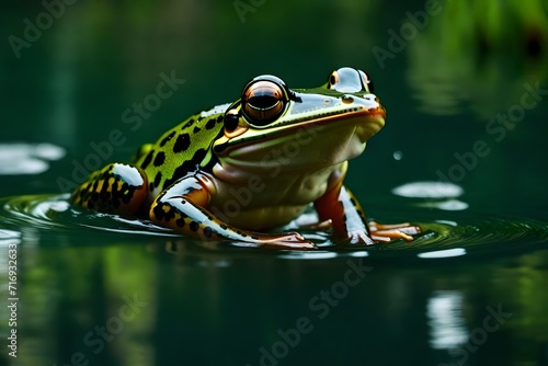 frog in the pond