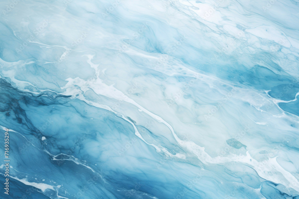 A seascape featuring a mesmerizing abstract ocean with natural luxury texture, marble swirls and agate ripples