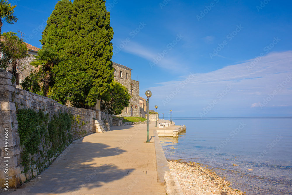 View of the waterfront of Porec, Croatia