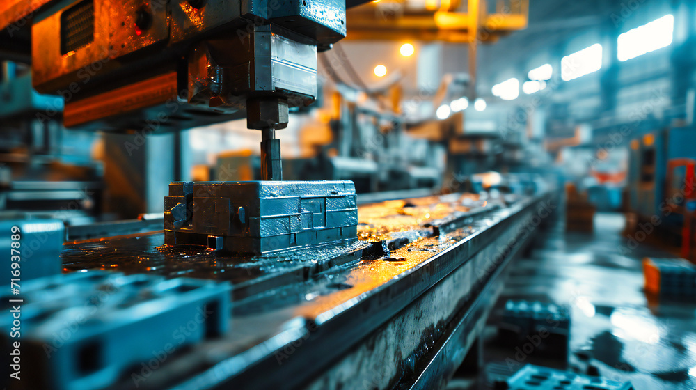 Steel Craftsmanship: Industrial Machinery and Tools at Work in a Modern Manufacturing Facility Steel Craftsmanship: Industrial Machinery and Tools at Work in a Modern Manufacturing Facility