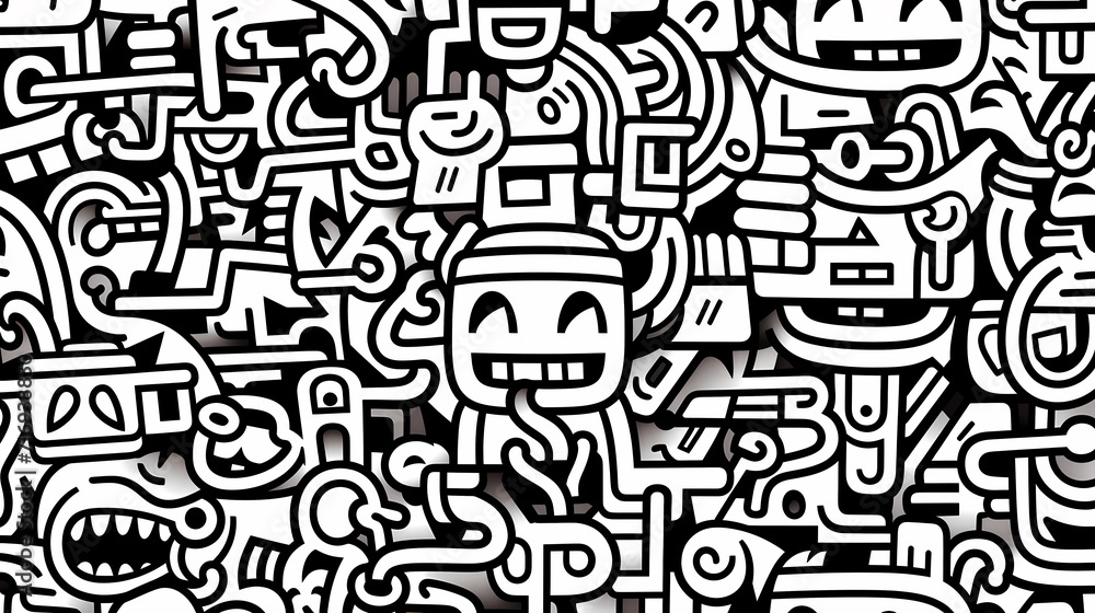 Cute graffiti art abstract background poster web page PPT, art background Cute graffiti art abstract background poster web page PPT, art background