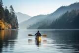 kayaking with the nature