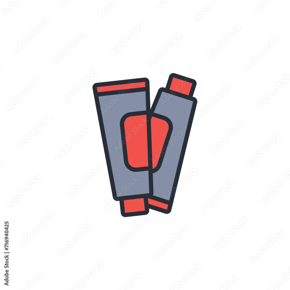 toothpaste icon. vector.Editable stroke.linear style sign for use web design,logo.Symbol illustration. toothpaste icon. vector.Editable stroke.linear style sign for use web design,logo.Symbol illustration.