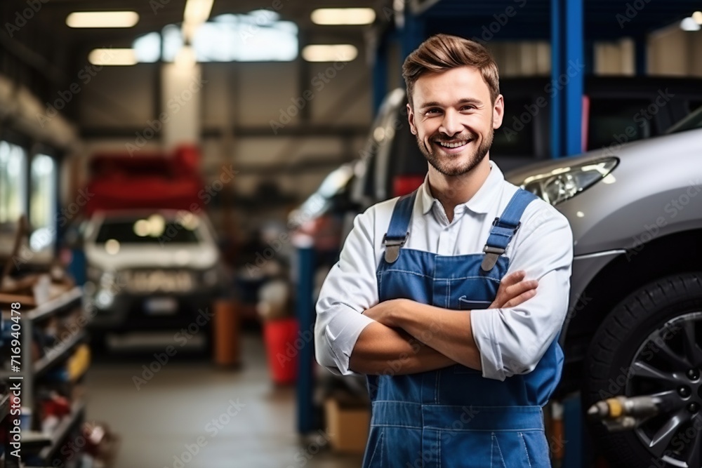 mechanic at the workshop mechanic at the workshop