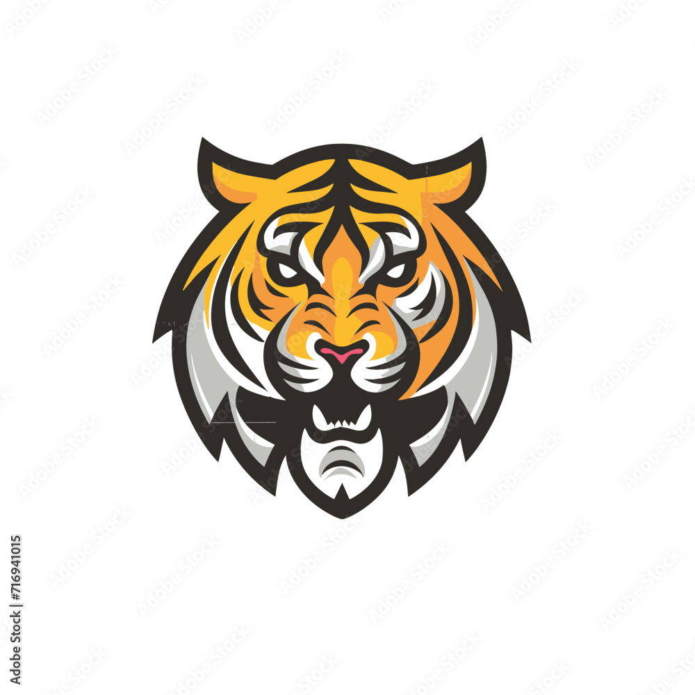 Fototapeta premium vector logo design illustration tiger
