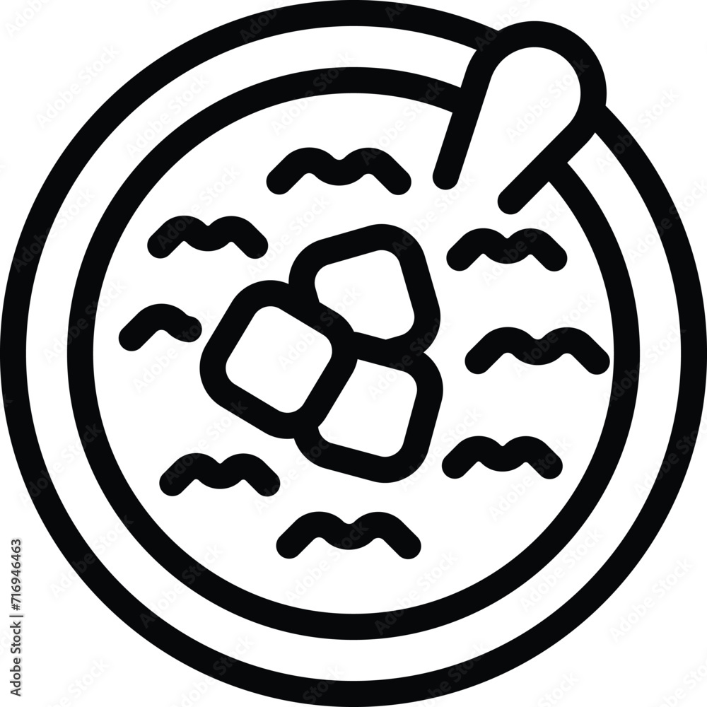 Hot food soup icon outline vector. Cooking cafe. Eastern snack food Hot food soup icon outline vector. Cooking cafe. Eastern snack food