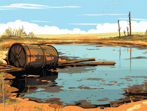 people work so dirty water