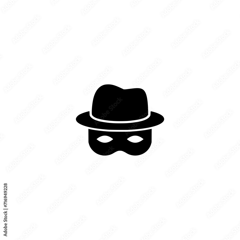 Spy icon isolated on white background. Spy icon isolated on white background.