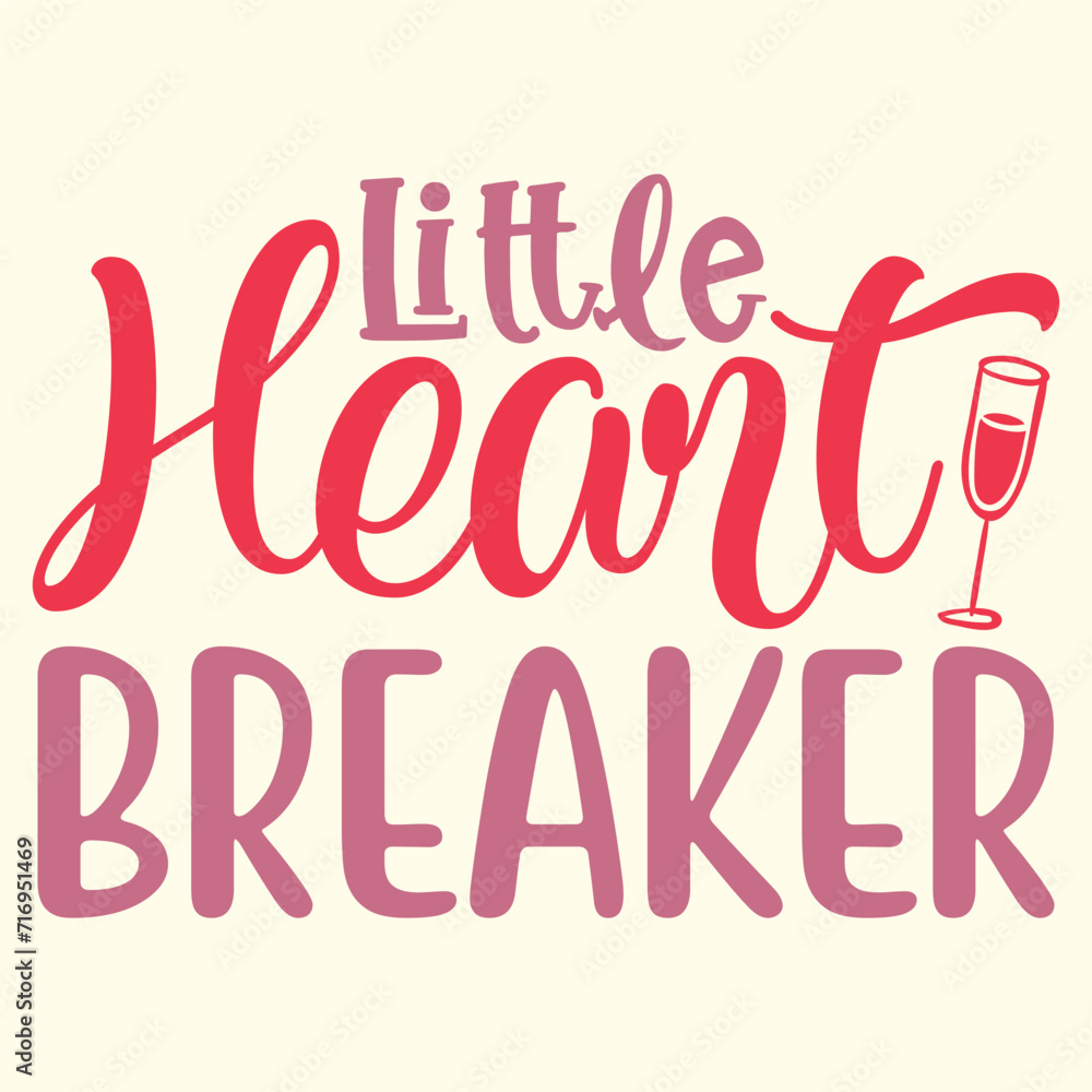 Little Heart Breaker t shirt design vector file 