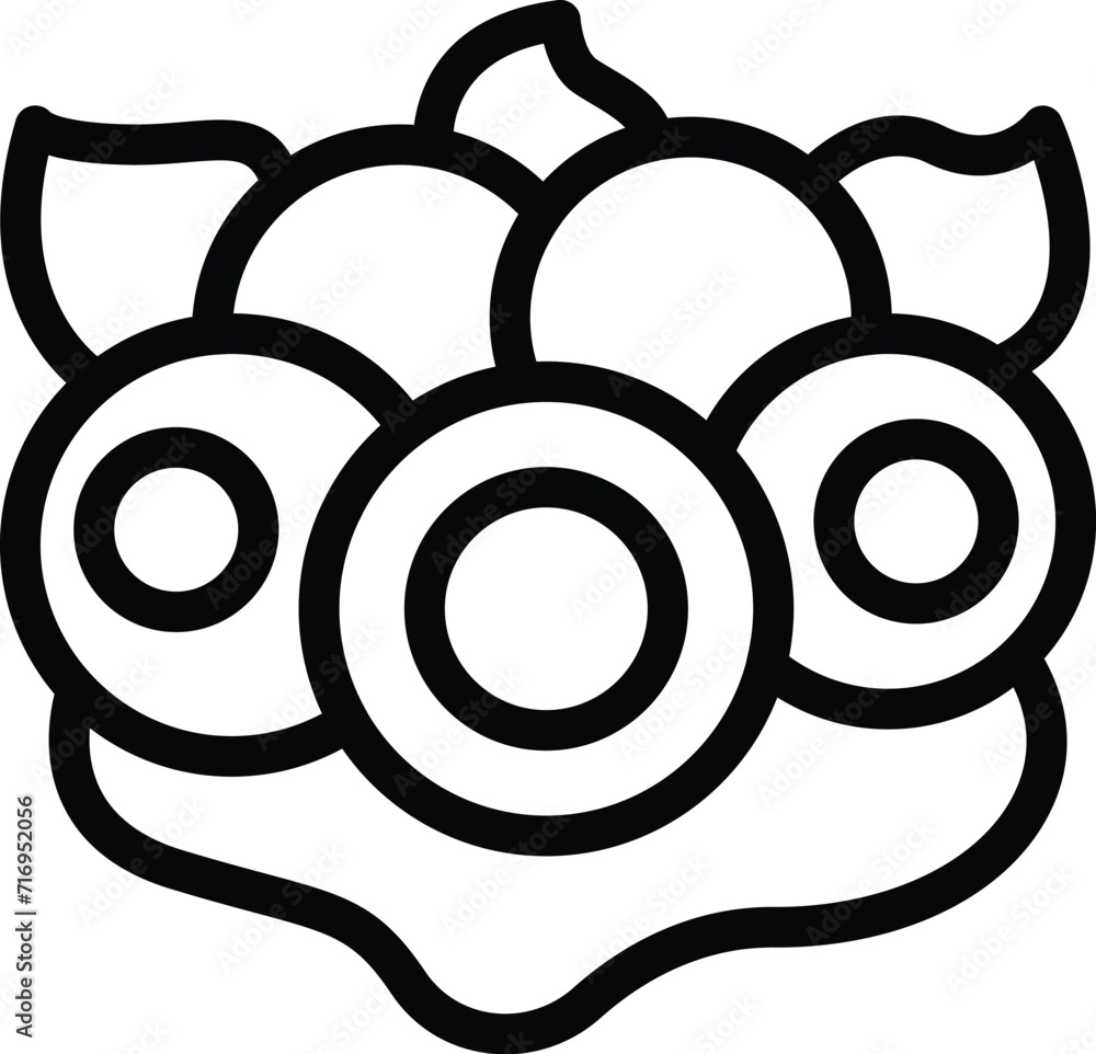 Vitamin broccoli icon outline vector. Cabbage food. Garden salad Vitamin broccoli icon outline vector. Cabbage food. Garden salad