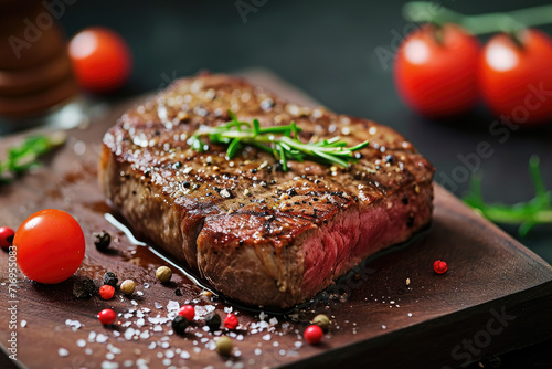 Delicious steak photo food photography photo