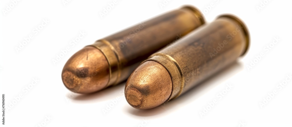 Pepper cartridges for self-defense against people and animals, with isolated focus on white background.
