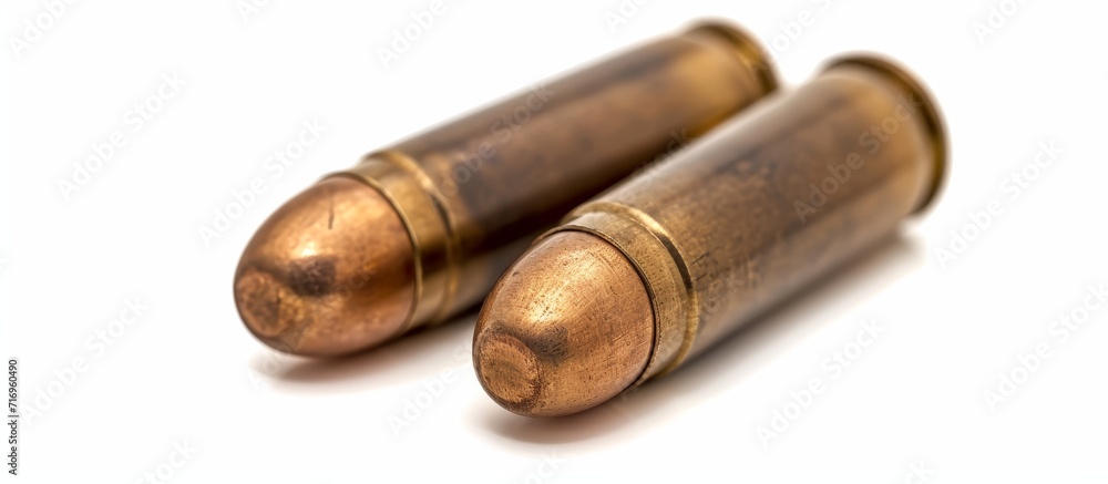 Pepper cartridges for self-defense against people and animals, with isolated focus on white background. Pepper cartridges for self-defense against people and animals, with isolated focus on white background.