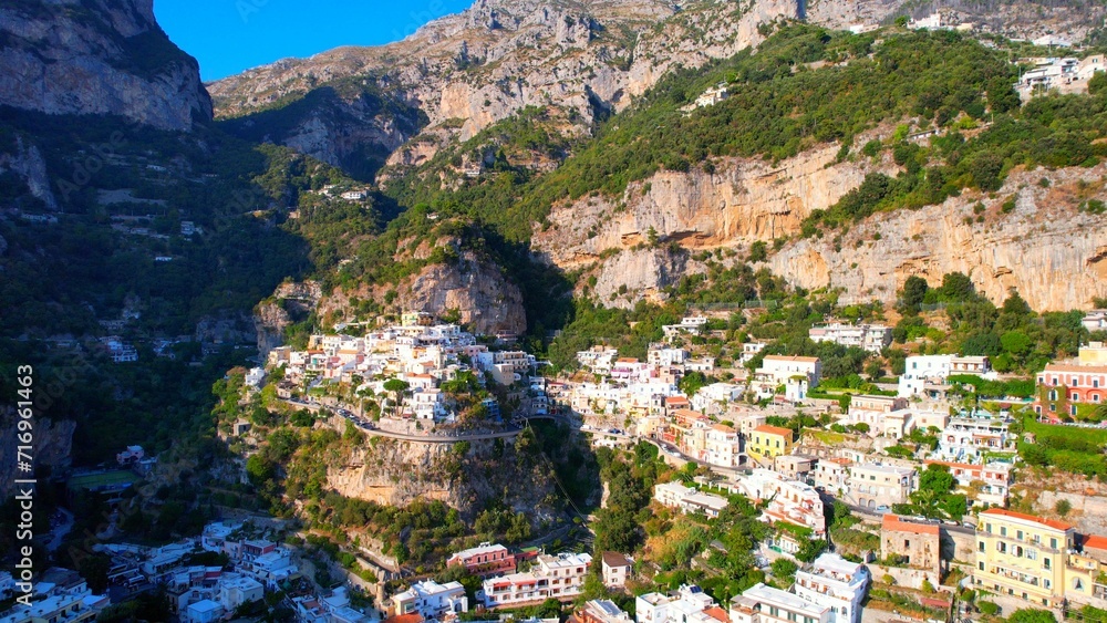 Positano – Italy – View of the fantastic place on the Amalfi Coast