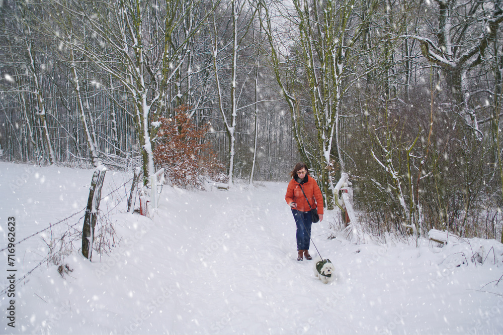 Winter-Spaziergang mit Benny im verschneitem Eggegebirge/Teutoburger Wald