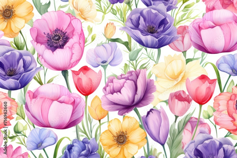 spring flowers background