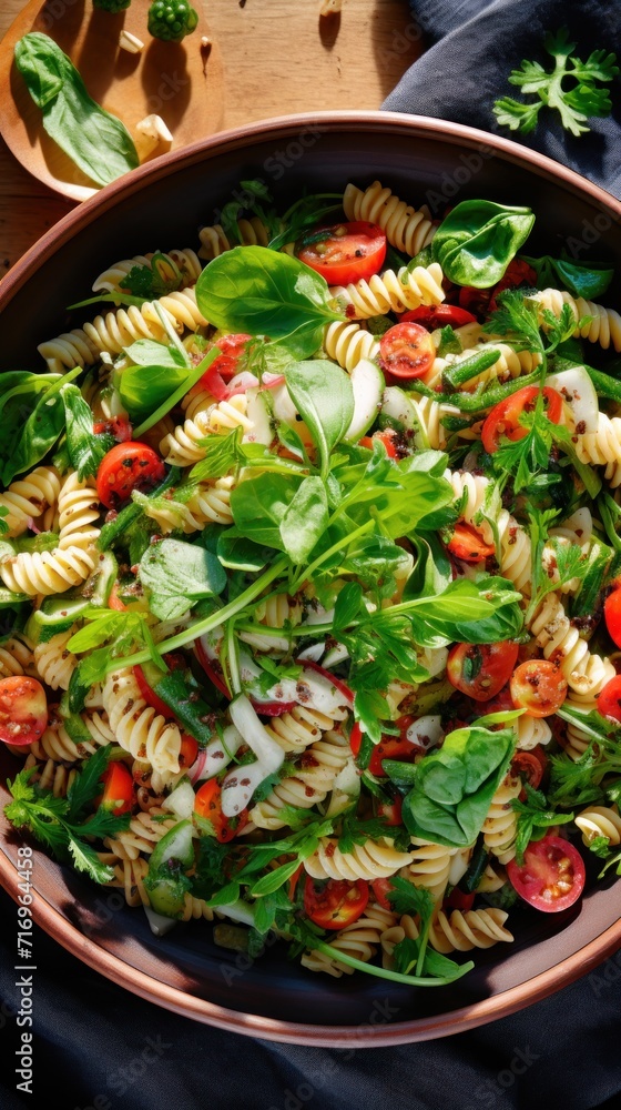 Summer pasta salad dish UHD wallpaper Summer pasta salad dish UHD wallpaper