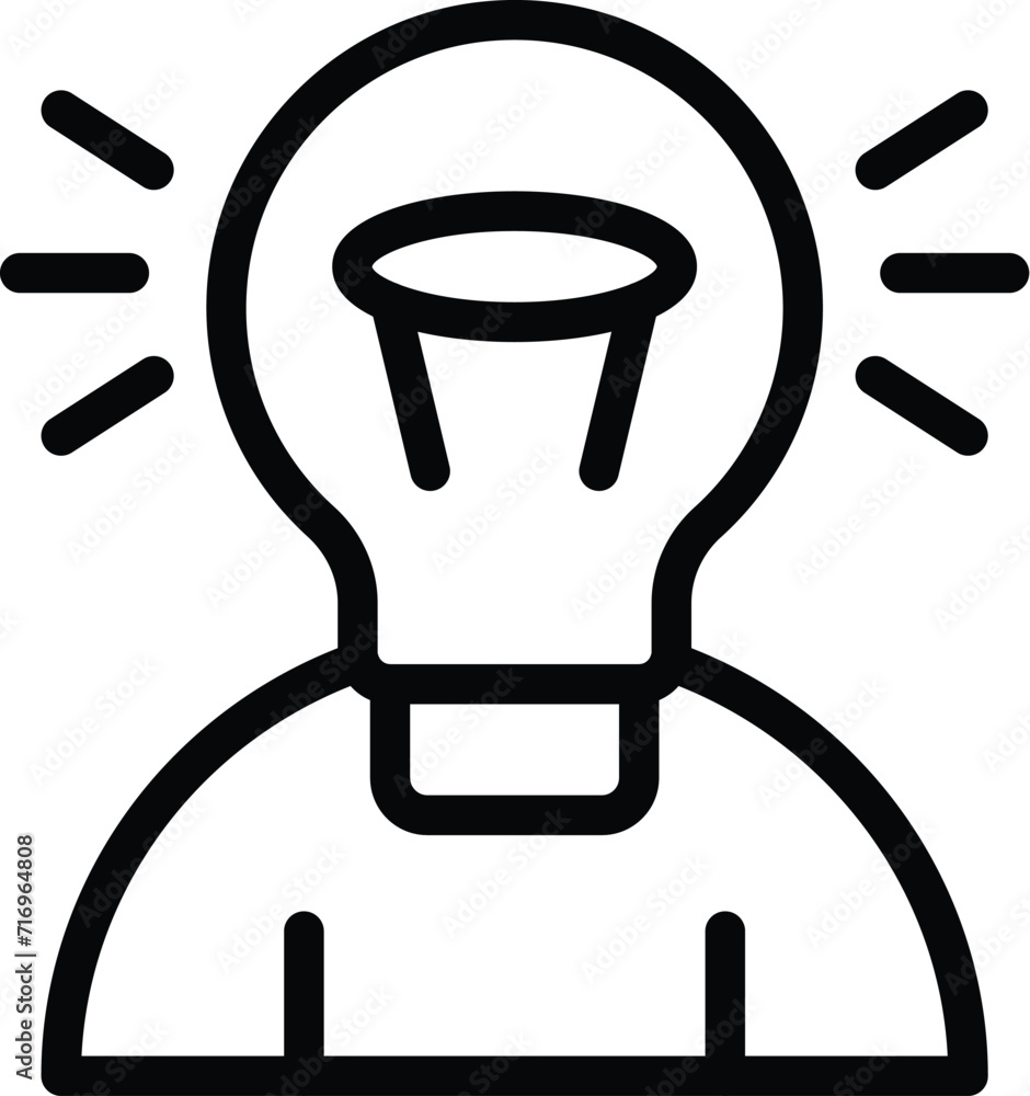 Bulb idea trade icon outline vector. Career digital. Exchange learning Bulb idea trade icon outline vector. Career digital. Exchange learning