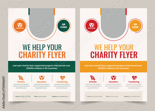 Charity and Donation Flyer, Helping Your Charity flyer