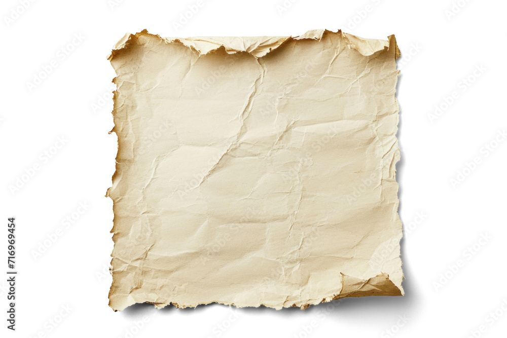 Vintage Parchment Paper Isolated