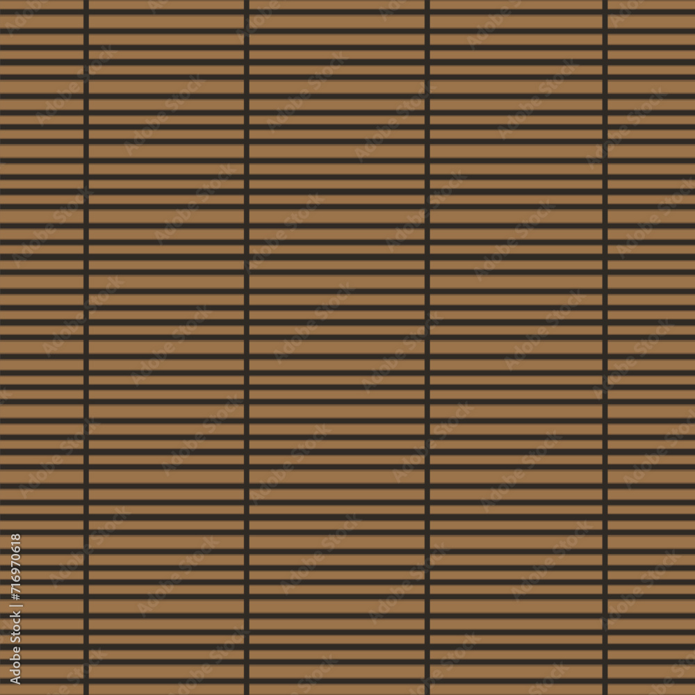 Bamboo mat for making sushi, background for restaurant, website, banner, vector illustration Bamboo mat for making sushi, background for restaurant, website, banner, vector illustration