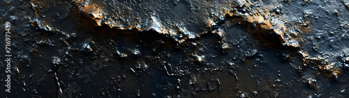 Detailed Close Up of Rusty Metal Surface With Texture