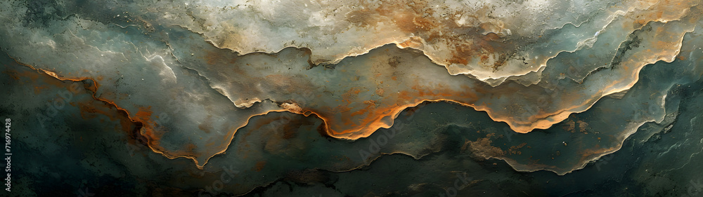 Abstract Painting of a Mountain Range Abstract Painting of a Mountain Range