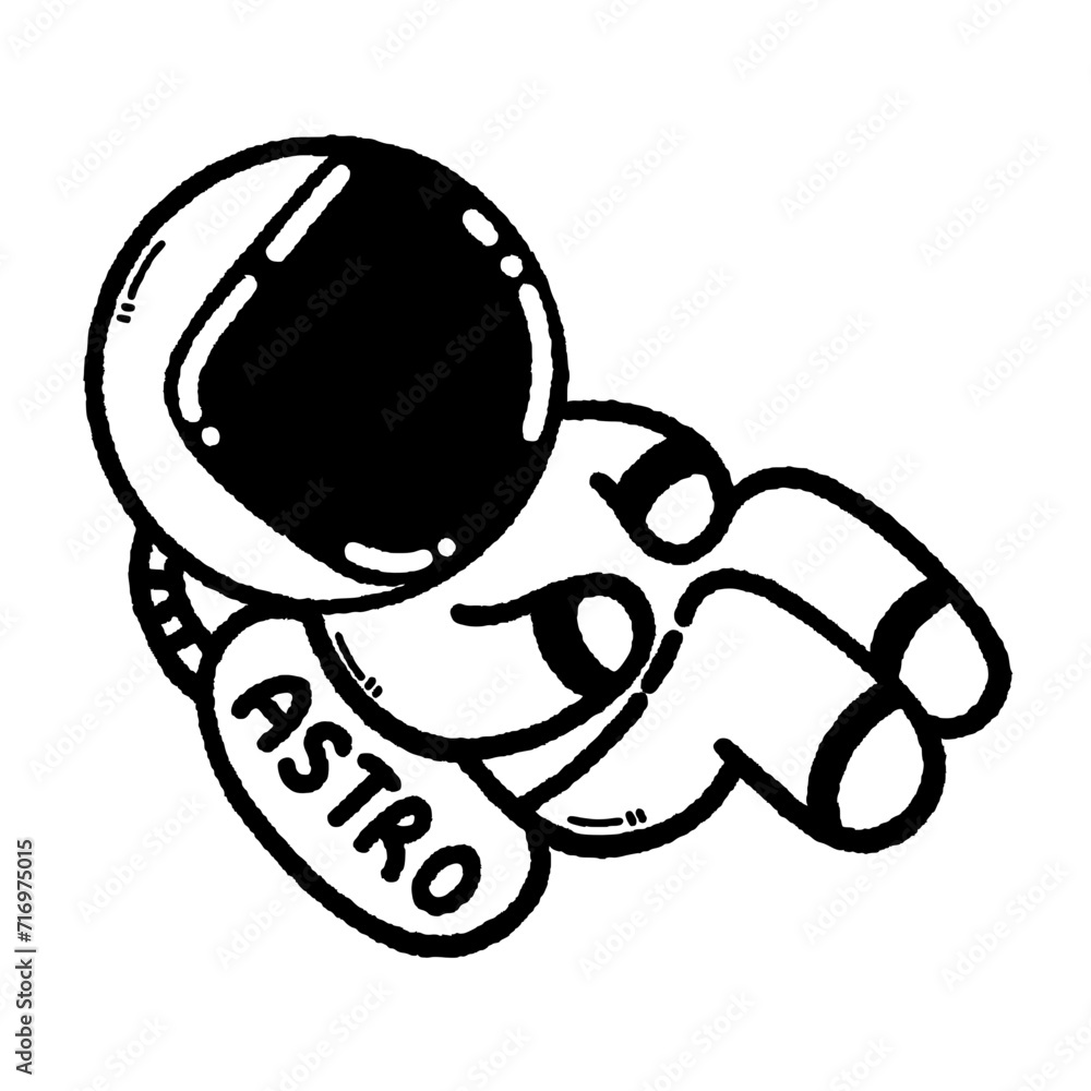 svg astro space doodle element set svg astro space doodle element set