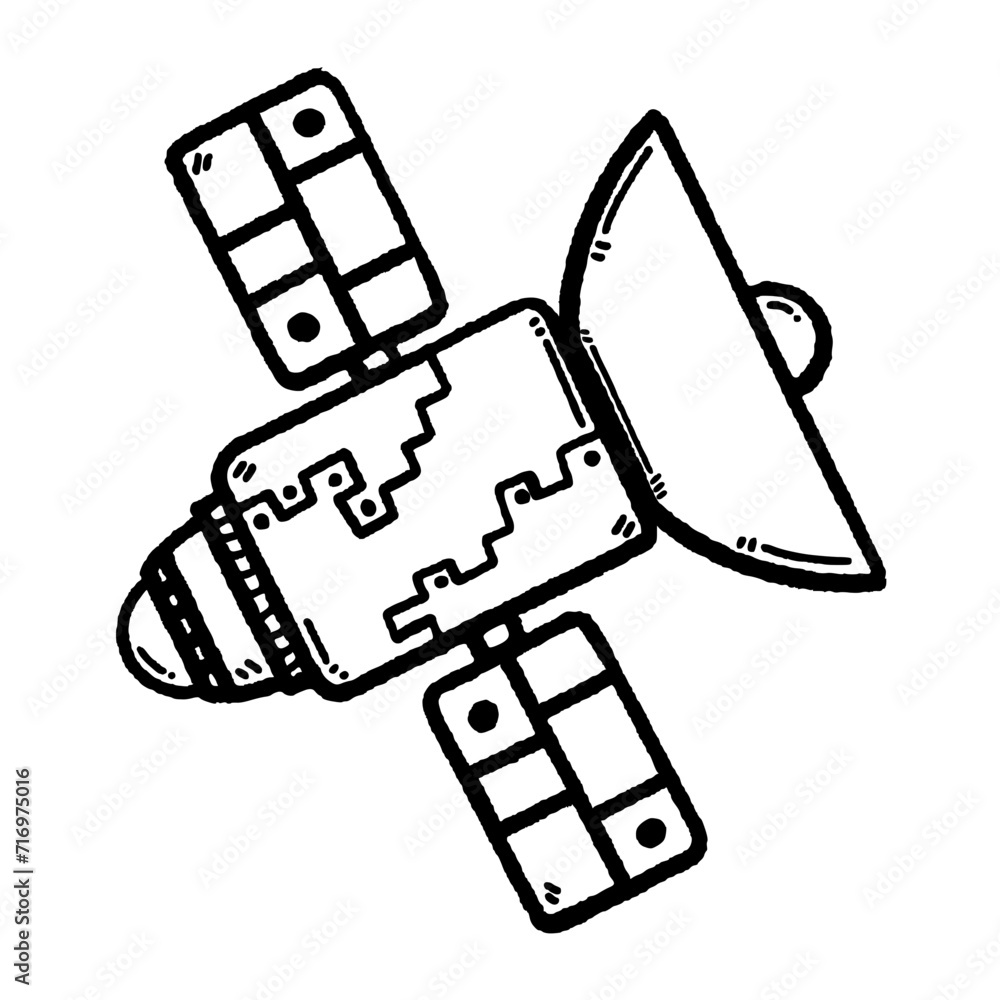 svg astro space doodle element set svg astro space doodle element set