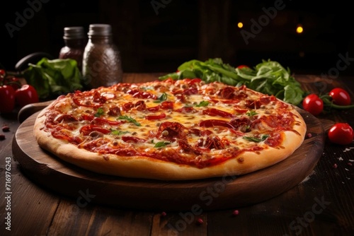 Pizza table food mozzarella