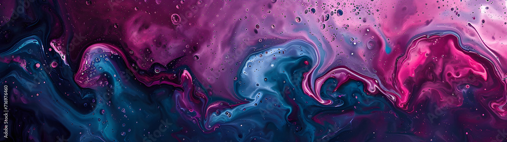 Close-Up of Purple and Blue Abstract Painting Close-Up of Purple and Blue Abstract Painting