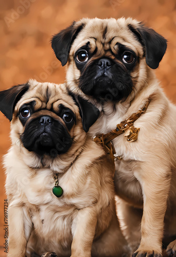 pug and dog © Emanuella