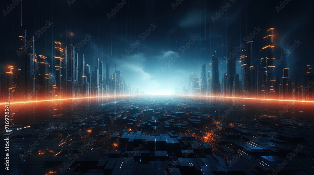 Futuristic Cyberpunk Style Particles Background Futuristic Cyberpunk Style Particles Background