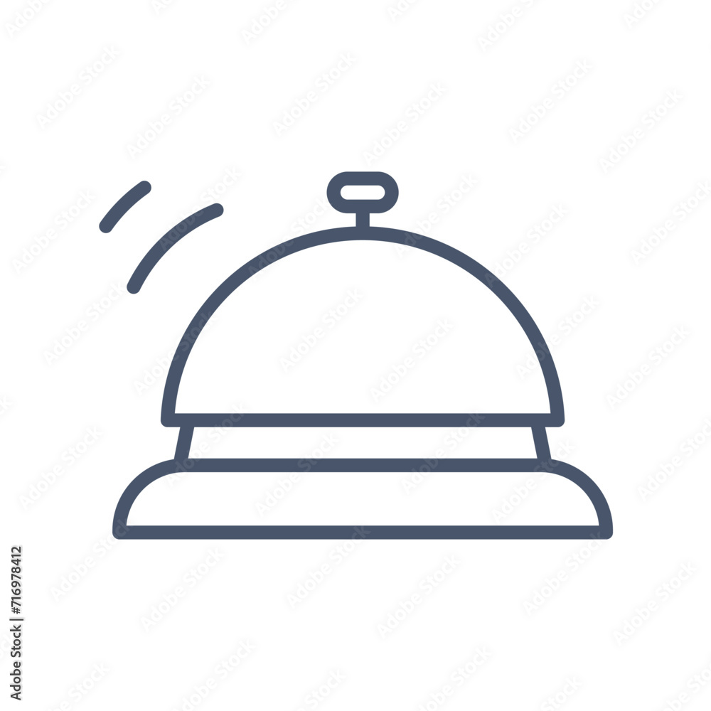 hotel reception bell icon - vector illustration hotel reception bell icon - vector illustration