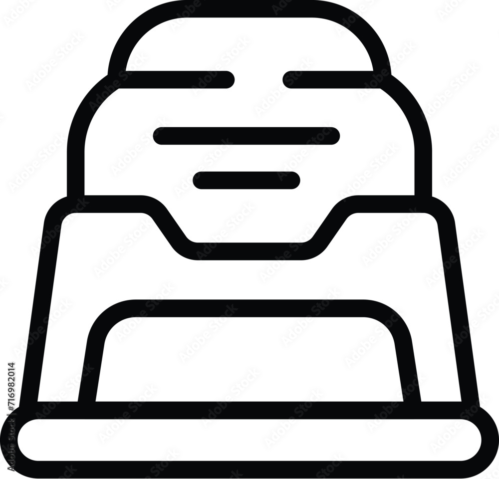 Childhood potty icon outline vector. Sale marketing. Clean bowl Childhood potty icon outline vector. Sale marketing. Clean bowl