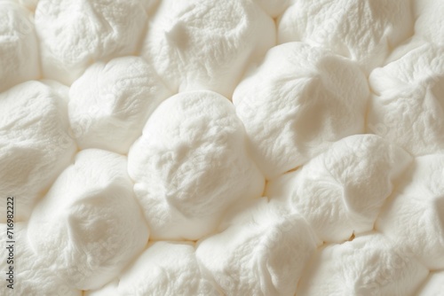 Cozy White Marshmallow Texture: Detailed Closeup