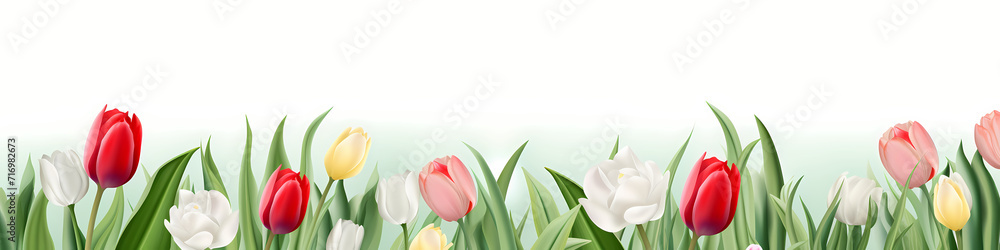 Color spring tulips background - Seasons design Color spring tulips background - Seasons design