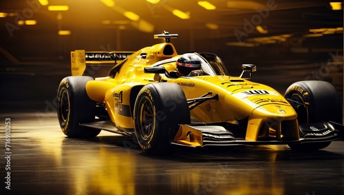 race car, Formula1 car in garage. sports © Gang studio
