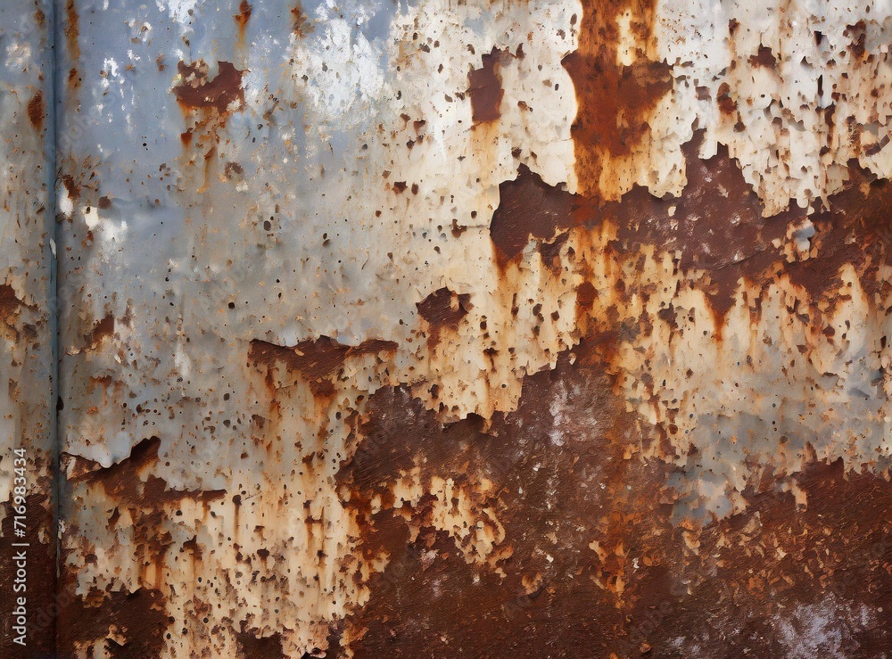Wall with rust