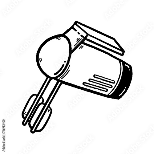 svg bakery ingredient doodle element set