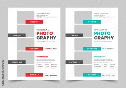 Photography Flyer, Photo studio leaflet design