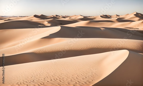 Sunny desert landscape  tranquil beauty