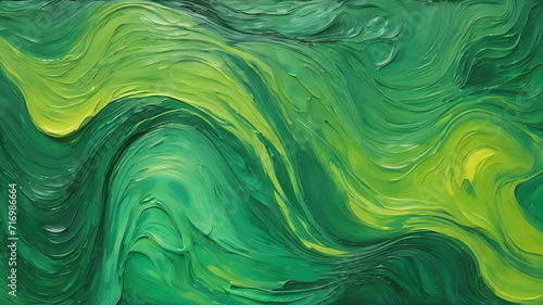 green palette artistic oil painting for background and wallpaper